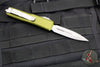 Microtech UTX-85 OTF Knife- Double Edge- OD Green Handle- Apocalyptic Blade 232-10 APOD