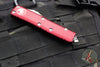 Microtech UTX-85 OTF Knife- Double Edge- Merlot Red With Stonewash Blade 232-10 MR