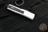 Microtech UTX-85 OTF Knife- Double Edge- Clear Finished Handle- Black Blade 232-1 CR