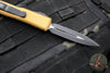 Microtech UTX-85 OTF Knife-Double Edge- Tan Handle- Black Blade 232-1 TA