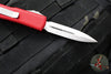 Microtech UTX-85 OTF Knife- Double Edge- Red Handle- Satin Blade 232-4 RD