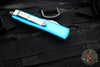 Microtech UTX-85 OTF Knife- Double Edge- Turquoise Handle- Satin Blade 232-4 TQ