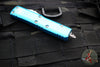Microtech UTX-85 OTF Knife- Double Edge- Turquoise Handle- Satin Blade 232-4 TQ