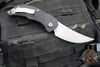 Microtech Brachial Auto OTS - Single Edge- Black Handle- Apocalyptic Blade 268A-10 AP