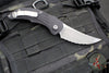 Microtech Brachial Auto OTS - Single Edge- Black Handle- Apocalyptic Full Serrated Blade 268A-12 AP