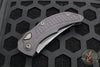 Microtech Brachial Auto OTS - Single Edge-Shadow- Black with DLC Black Full Serrated Blade and HW 268A-3 DLCTSH