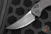 Microtech Brachial Auto OTS - Single Edge- Tactical- Black Handle-Black Full Serrated Blade 268A-3 T