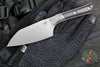 Microtech Cutlery- Santoku 4.2"- Bead Blast Titanium Bolster- Various G-10 Handle- Stonewash Blade 3300B-10