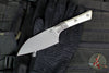 Microtech Cutlery- Santoku 4.2"- Bead Blast Titanium Bolster- Various G-10 Handle- Stonewash Blade 3300B-10