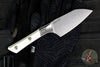 Microtech Cutlery- Santoku 4.2"- Bead Blast Titanium Bolster- Various G-10 Handle- Stonewash Blade 3300B-10