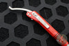 Microtech Siphon II- Stainless Steel- Red Finished- Apocalyptic Hardware 401-SS-RDAP