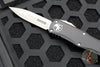 Microtech Hera OTF Knife- Double Edge- Black Handle- Apocalyptic Plain Edge Blade 702-10 AP