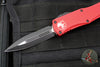 Microtech Hera- Double Edge- Red Handle With Black Plain Edge Blade 702-1 RD