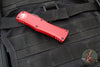 Microtech Hera- Double Edge- Red Handle With Black Plain Edge Blade 702-1 RD