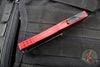 Microtech Hera- Double Edge- Red Handle With Black Plain Edge Blade 702-1 RD