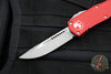 Microtech Hera OTF Knife- Single Edge- Red Handle- Apocalyptic Standard 703-10 APRD