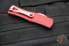 Microtech Hera OTF Knife- Single Edge- Red Handle- Apocalyptic Standard 703-10 APRD
