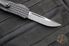 Microtech Hera OTF Knife- Frag- Tactical- Single Edge- Black Frag Handle- Black Part Serrated Edge 703-2 TFRS