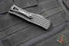 Microtech Hera OTF Knife- Frag- Tactical- Single Edge- Black Frag Handle- Black Part Serrated Edge 703-2 TFRS