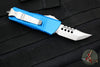 Microtech Mini Troodon OTF Knife- Hellhound Edge- Blue Handle- Stonewash Blade 819-10 BLS