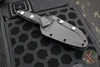 Microtech Socom Alpha- Mini- Warcom Edge- Stonewash Full Serrated Edge Blade 93M-12