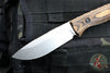 Benchmade Saddle Mountain Skinner Fixed Blade- Wood Scales- Stonewash Blade- Leather Sheath Hunt Model 15002