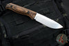 Benchmade Saddle Mountain Skinner Fixed Blade- Wood Scales- Stonewash Blade- Leather Sheath Hunt Model 15002