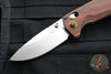 Benchmade North Fork- Drop Point- Wood Scales- Stonewash Blade 15032