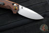 Benchmade North Fork- Drop Point- Wood Scales- Stonewash Blade 15032