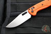 Benchmade Taggedout- Mini- Orange Grivory Handle-  Satin Finished Blade 15533