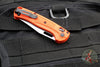 Benchmade Taggedout- Mini- Orange Grivory Handle-  Satin Finished Blade 15533