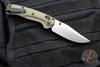 Benchmade Taggedout- Mini- OD Green G-10 Handle- Orange Backstrap And Thumbstud- Satin Finished Blade 15534