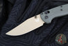 Benchmade Taggedout- Deep Olive Green Grivory Handle- Tan Cerakoted Elmax Steel Blade 15536TN-02