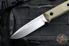Benchmade Bushcrafter Fixed Blade- OD Green G-10- Stonewash Blade- Black Leather Sheath Model 163-1