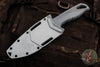 Benchmade 18040S Undercurrent- Fixed Blade- Depth Blue Polymer Handle- Magnacut Stonewash Serrated Blade 18040S