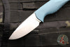 Benchmade 18050 Intersect- Fixed Blade- Depth Blue Polymer Handle- Magnacut Stonewash Serrated Blade 18050