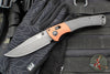 Benchmade Crooked River- Black Micarta Scale- Burnt Copper Finished Aluminum Bolster- Black Stonewash Blade 15080BK-04