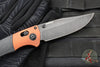 Benchmade Crooked River- Black Micarta Scale- Burnt Copper Finished Aluminum Bolster- Black Stonewash Blade 15080BK-04