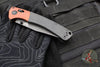 Benchmade Crooked River- Black Micarta Scale- Burnt Copper Finished Aluminum Bolster- Black Stonewash Blade 15080BK-04