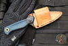 Benchmade Dacian Fixed Blade- Blue Denim Micarta Handle Scale- Stonewash Blade  203-04