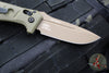 Benchmade Mini Adamas- OTS Auto- Axis Lock- OD Green G-10 with Tan Blade  2730FE-2