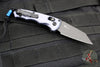 Benchmade Full Immunity OTS Auto- Wharncliffe Edge- Crater Blue Aluminum Handle- Black Plain Edge Blade- 2900BK