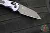 Benchmade Full Immunity OTS Auto- Wharncliffe Edge- Crater Blue Aluminum Handle- Black Plain Edge Blade- 2900BK