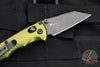 Benchmade Full Immunity Manual Folder- Green Aluminum Handle- Black Wharncliffe Edge- 290BK-2