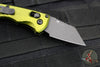 Benchmade Partial Immunity OTS Auto- Wharncliffe Edge- Woodland Green Aluminum Handle- Black Plain Edge Blade- 2950BK-2