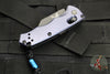 Benchmade Partial Immunity OTS Auto- Wharncliffe Edge- Crater Blue Aluminum Handle- Black Plain Edge Blade- 2950BK