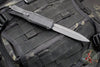 Benchmade Claymore OTF Auto Knife- Double Edge- Black Body- Gray Plain Edge Blade 3370GY