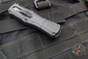 Benchmade Claymore OTF Auto Knife- Mini- Double Edge- Black Grivory Body- Smoke Gray PVD Finished Plain Edge Blade 3375GY