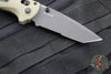 Benchmade Redoubt- Tanto Edge- First Production- Ranger Green Grivory Handle- Black Part Serrated Edge Blade 431SBK-1