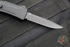 Benchmade OM OTF Knife- Single Edge- Black Handle- Black Plain Edge Blade 4850BK